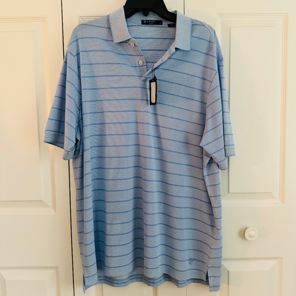 Daniel Cremieux Men’s  X-LARGE  Short Sleeve Polo Blue